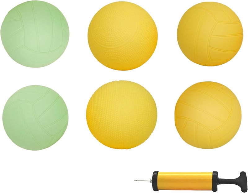 Viminston Spike Replacement Balls Set for Roundnet Game 6 Mixed Balls Standard Ball Glow in The Dark and Pro - Image 1